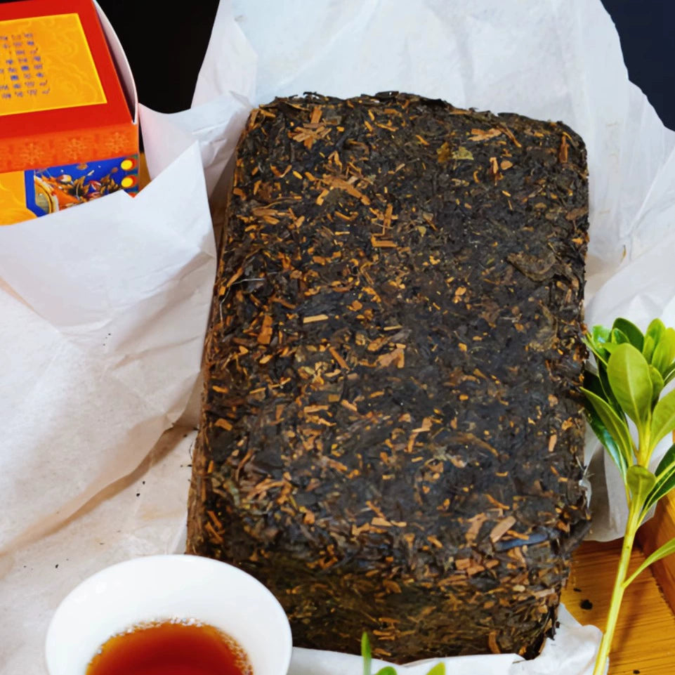 ‘’Jinjian Tuanjie‘’ Refined Tibetan Dark Tea,Tea Brick 650g