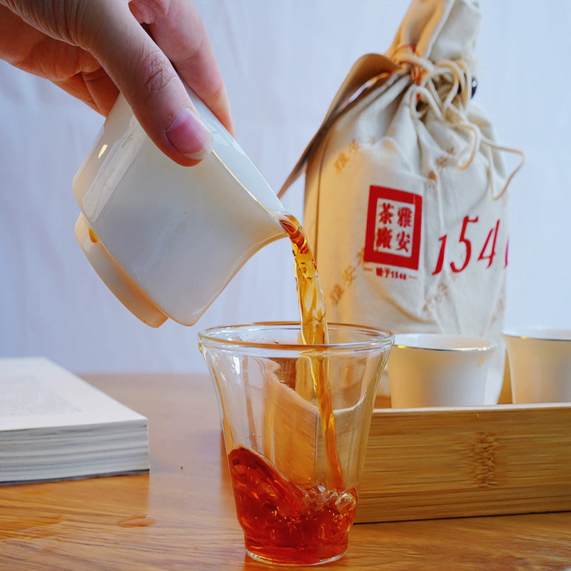 Kangzhuan Brick Compact Woven Bag Bulk Ya'an Tibetan Dark Tea 250g