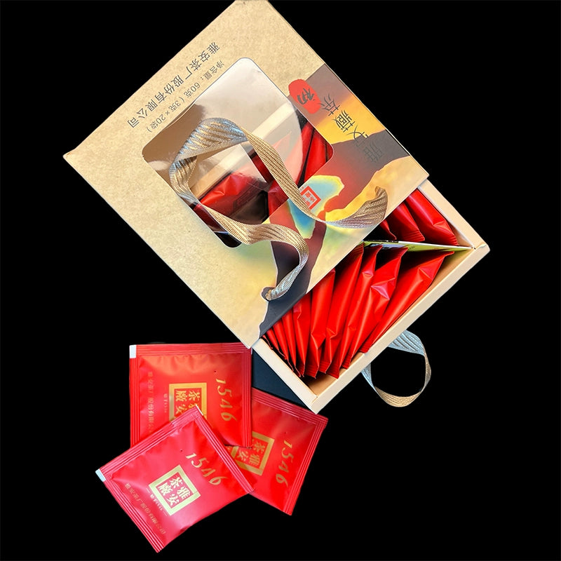 10-Year Aged Ya'an Tibetan Dark Tea, Small Brick Bagged Tea, 3g per bag, 20 bags