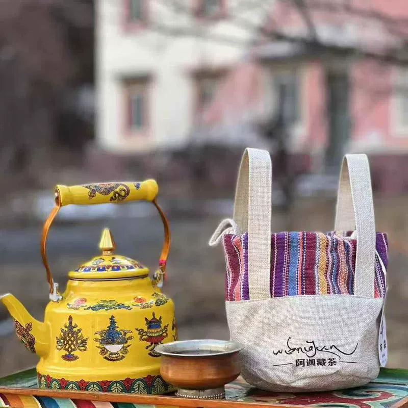 Tibetan Dark Tea Loose Tea Half-Jin Pack, Ajia Tibetan Tea - Perfect for Butter Tea 250g