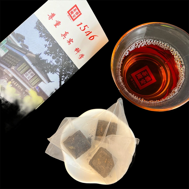 10-Year Aged Ya'an Tibetan Dark Tea, Small Brick Bagged Tea, 3g per bag, 20 bags