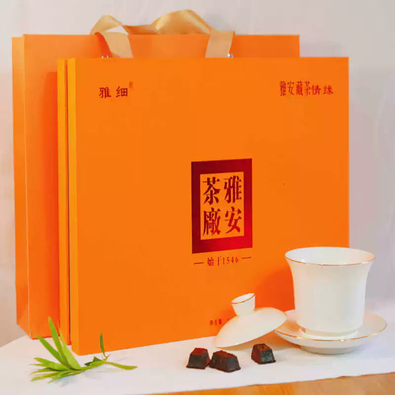 Yaxi Chocolate Tibetan Dark Tea 4g Individually Packaged Bags, Convenient Brewing with Rich and Aromatic Flavor