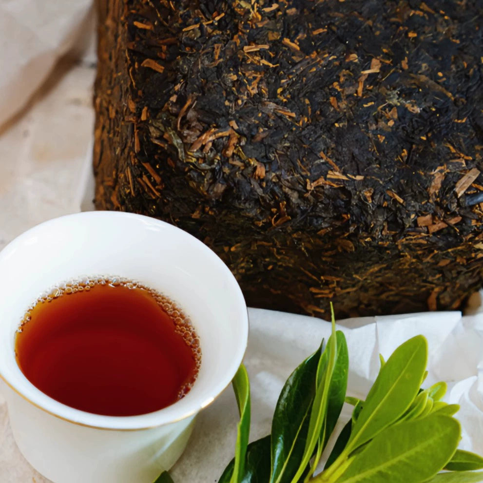 ‘’Jinjian Tuanjie‘’ Refined Tibetan Dark Tea,Tea Brick 650g