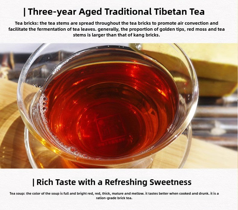 5kg Tibetan Dark Tea Bamboo Strip Pack, Crafted from Aged Raw Materials and Blended for a Rich, Complex Profile.