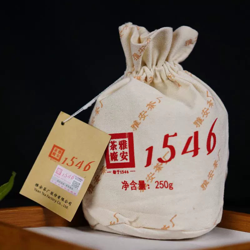 Kangzhuan Brick Compact Woven Bag Bulk Ya'an Tibetan Dark Tea 250g