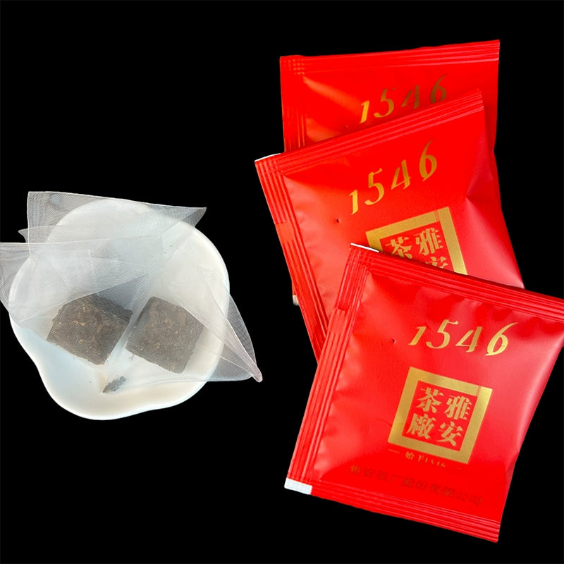 10-Year Aged Ya'an Tibetan Dark Tea, Small Brick Bagged Tea, 3g per bag, 20 bags