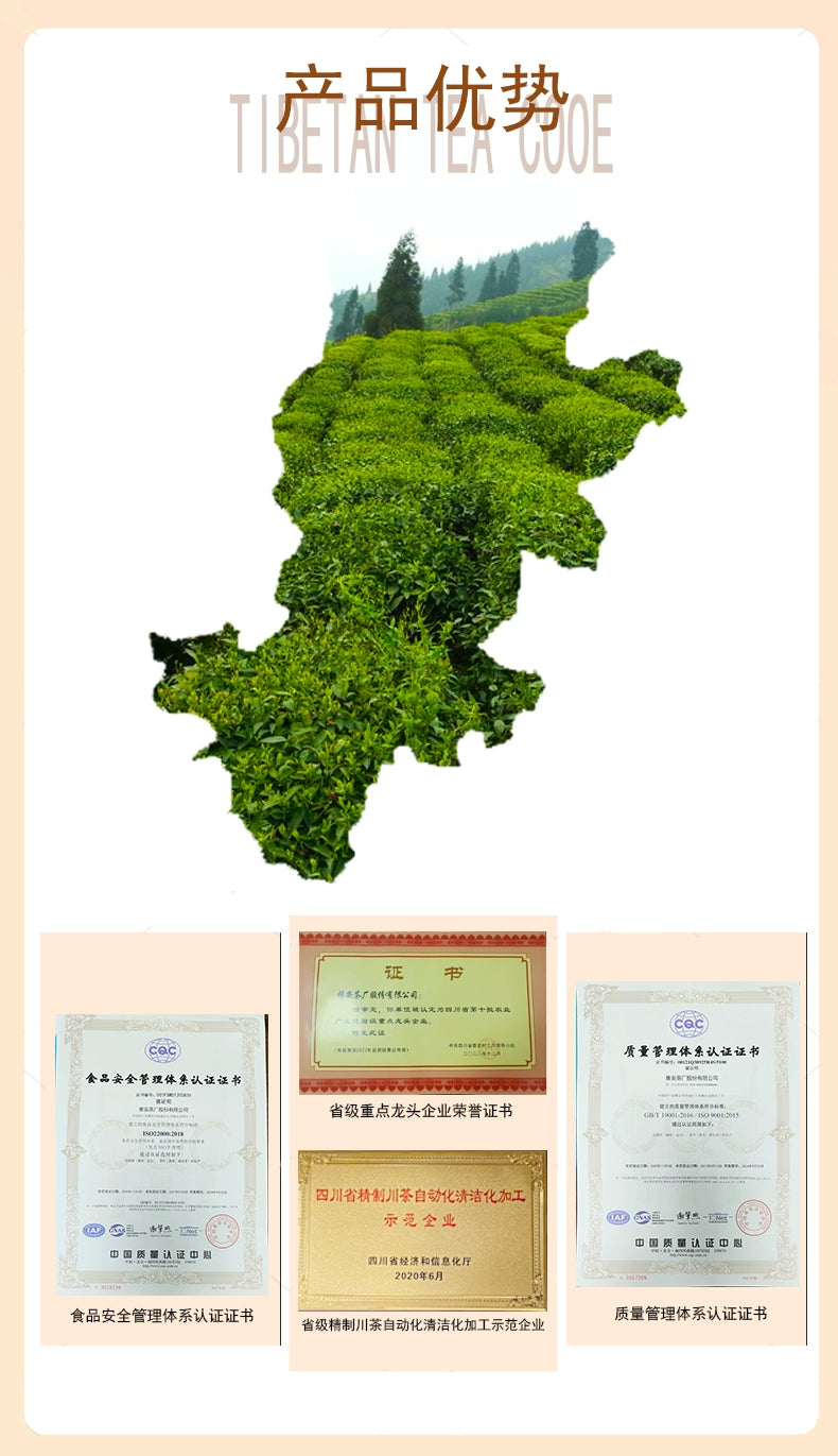 Yaxi Ancient Road Impression Ya'an Tibetan Dark Tea - Tea Brick 650g